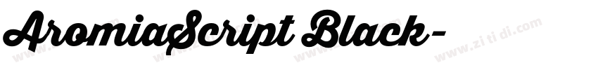 AromiaScript Black字体转换